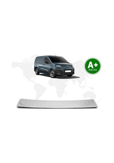 Citroen Berlingo Panelvan Krom Arka Tampon Eşiği 2024 Model Ve Sonrası