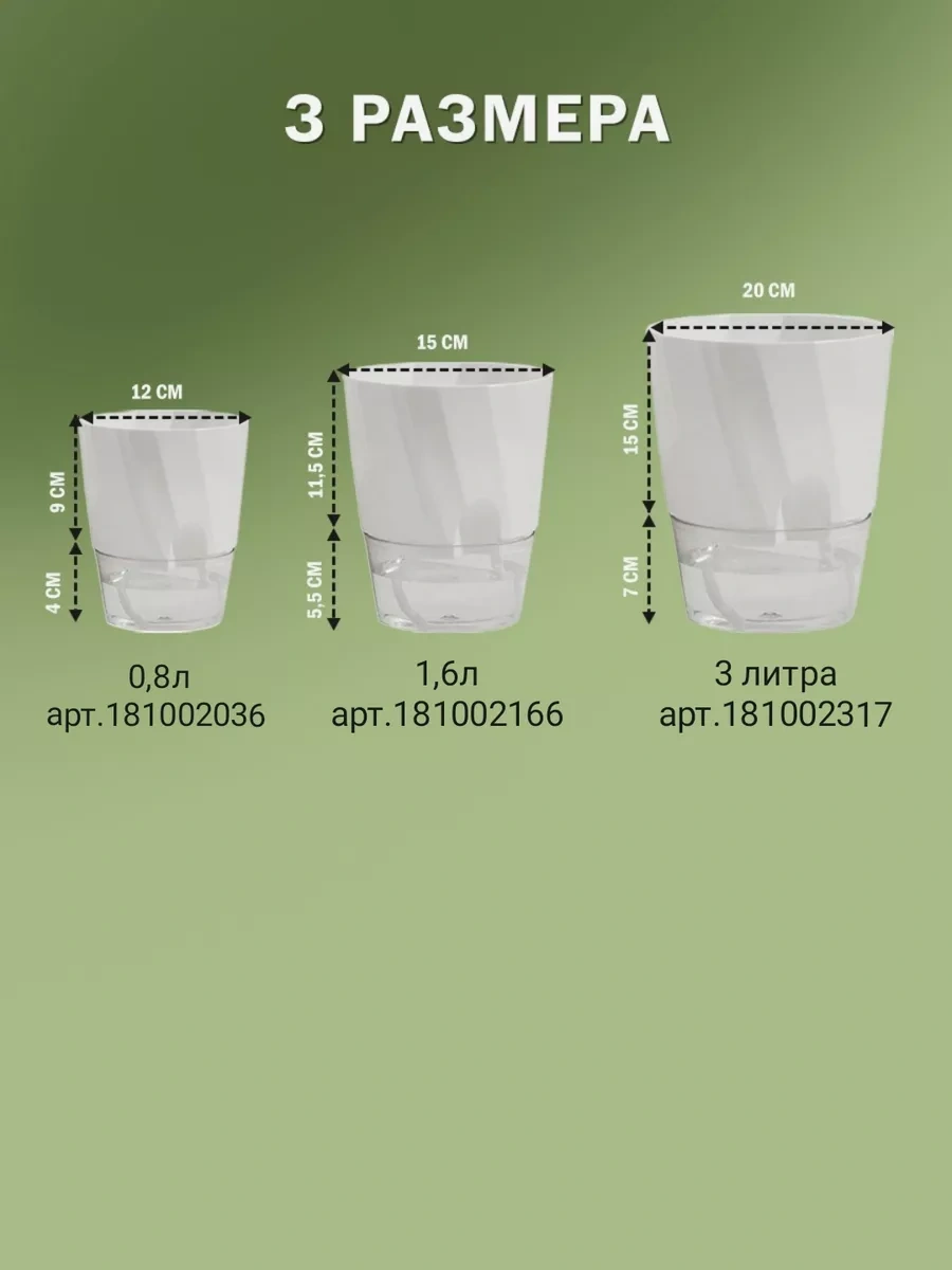 Luce St Oluklu Saksı / Öz Sulama Fümeli 3,3 Litre 181002317