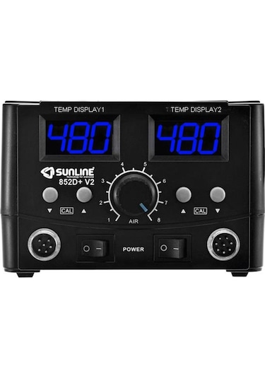 Sunline 852D+ V2 2 In 1 Brushless Sıcak Hava Üflemeli Havya İstas (496603533)