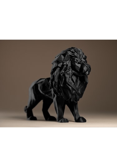 Modern Aslan Hayvan Figürü Heykel Biblo Dekor Dekorasyon