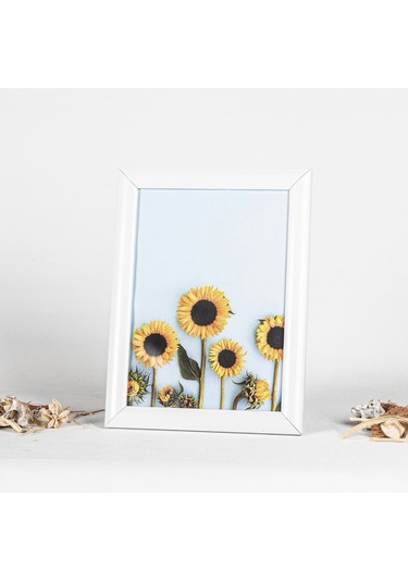 10x15 Ayaklı Beyaz Resim Fotoğraf Çerçevesi