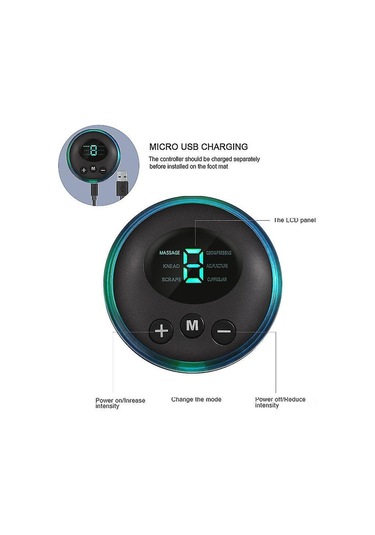 Vkemall Elektrikli Ayak Masaj Pedi - 9 Seviye, 6 Mod İle Rahatlama Ve Kan Dolaşımını Artırma 112 Karakter