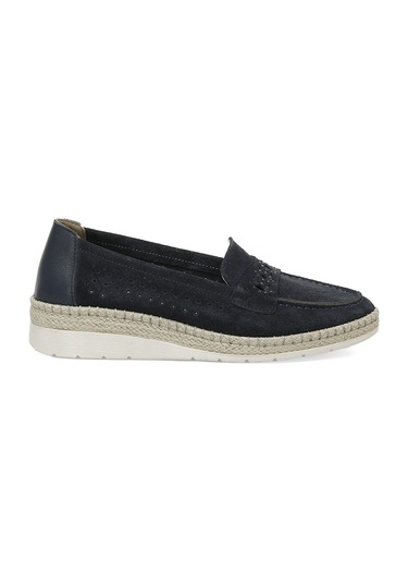 105454.z5fx Lacivert Kadın Loafer 000000000101970476 Mavi