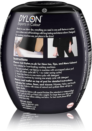 Dylon Matik Yoğun Siyah Kumaş Boyası 350g Siyah