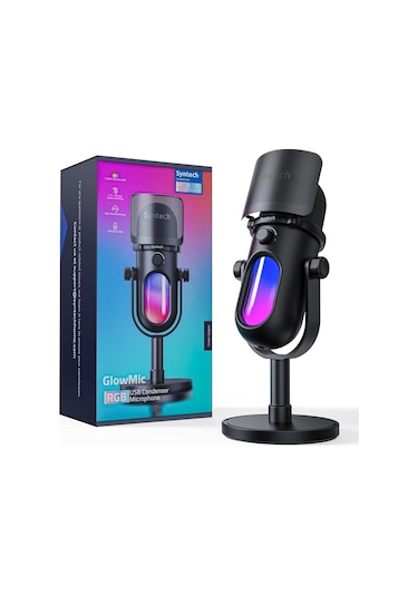 Glowmic Usb Gaming Mikrofon Rgb, Pc Ve Ps5 Uyumlu, Yayın Ve Podcast İçin