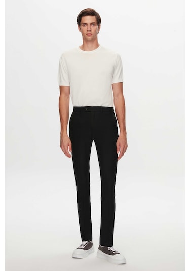 Twn Siyah Gabardin Kumaş Pantolon 3ef03hc083451 Siyah