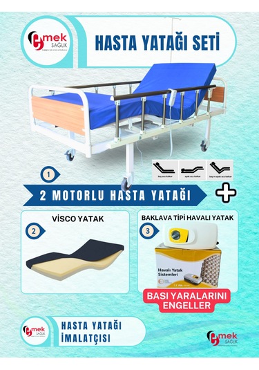 2 Motorlu Mdf Başlıklı Visco Yataklı Takım