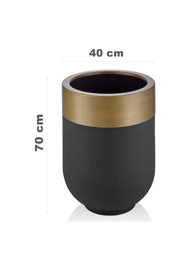 Dekoratif Eskitme Büyük Saksı , Darbuka Saksı ,70Cm