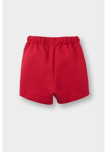 Defacto Erkek Bebek Beli Lastikli Baskılı Şort E1018a525smrd31 Kırmızı