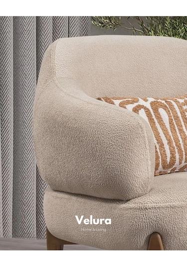 Latte Berjer & Tekli Koltuk Ekru