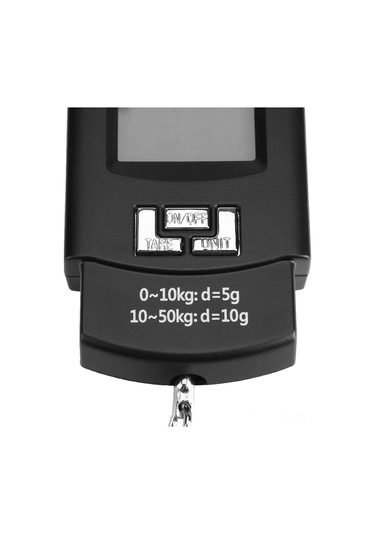 Xiyyadms Taşınabilir Kanca Tipi Elektronik Terazi - Lcd Arka Işık, Tare Fonksiyonu, Otomatik Kapatma, Sıcaklık Ölçümü - Sırt Çantası, Alışveriş, Balıkçılık İçin