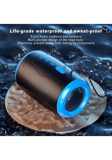 Tsn-1 Taşınabilir Hoparlör Kablosuz Bluetooth Hoparlörler 5.3 Stereo Fm/sd/usb Disk/aux Modları İle Su Geçirmez Dış Mekan İçin Hifi Ses