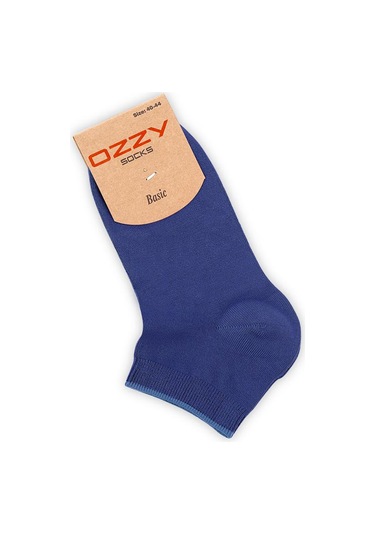 Ozzy Socks 12 Çift Bambu Erkek Dikişsiz Patik Çorap Siyah - Füme