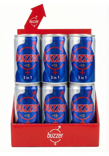 Buzzer Ginseng Enerji Içeceği +18 6'lı