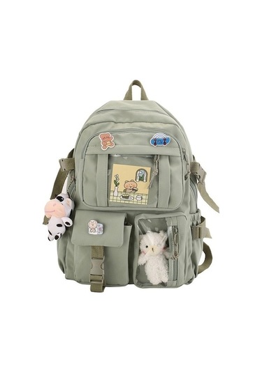 Maoyaya Yeni Küçük Ve Taze Oxford Kumaş Okul Çantası, Kırmızı İçin Pink