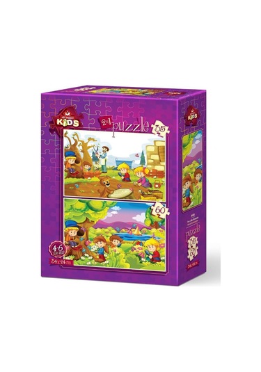 Art Puzzle Minik Botanikçiler 2'Li 35+60 Parça Yapboz