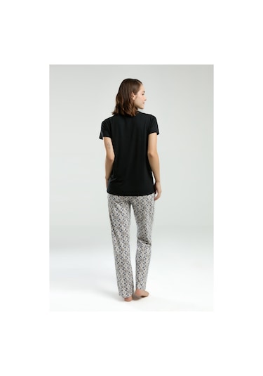 Pierre Cardin Kadın Siyah Pijama Takımı Pc8961-s-v2 Siyah