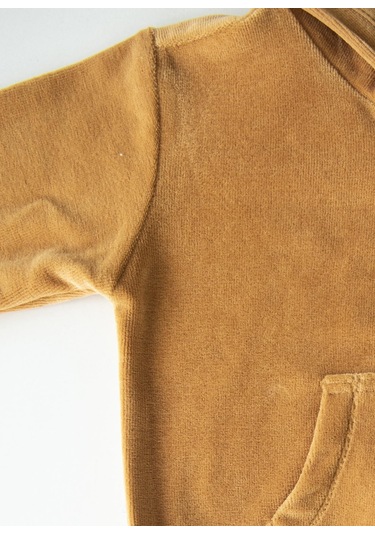 Organik Letonya Kadife 2'li Takım Hardal HARDAL