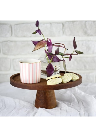 Akayev Ahşap 24 CM Ayaklı Sunumluk
