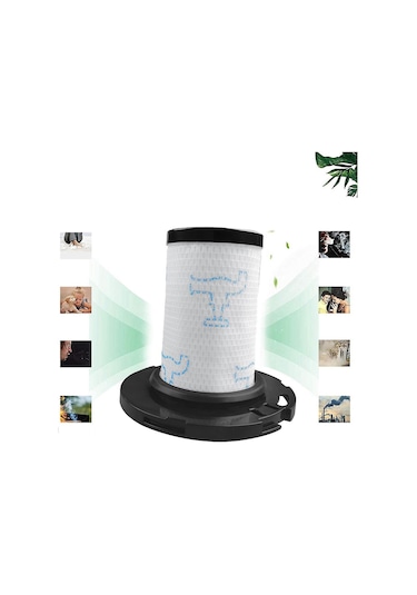 Zr00907/zr009008/rh98xx/99xx Elektrikli Süpürgelerin Ön Ve Arka Kısımları İçin 6 Adet Yedek Hepa Filtresi