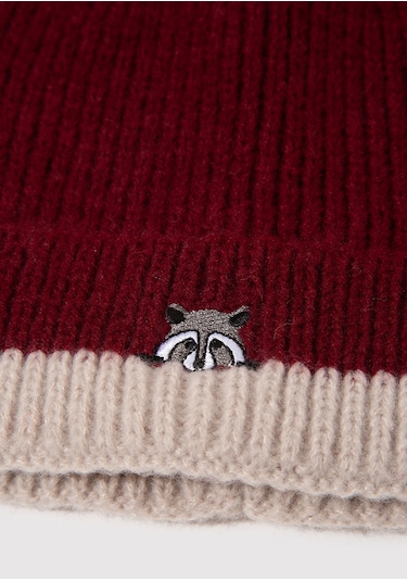 Mavi - Koala Nakışlı Bordo Bere 1913609-24862 Bordo