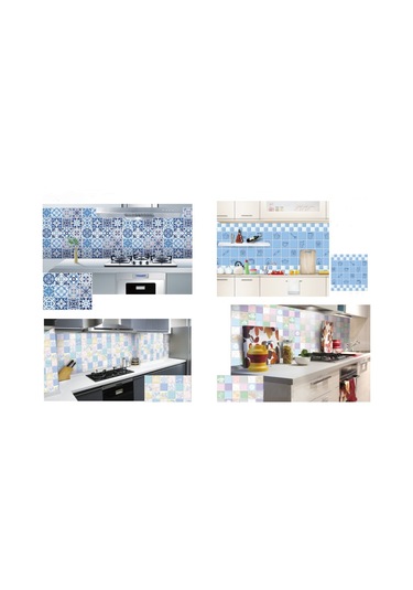 Sones Mutfak Duman Önleyici Fayans Duvar Çıkartmaları Ocak Duvar Kağıdı Çiçek Açan Çiçekler Diğer