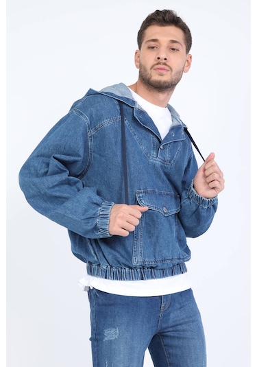 Keepout Erkek Jean Sweatshirt Koyu Mavi 001
