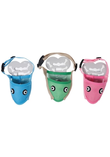 Homyl Pet Köpek Namlu Ayarlanabilir Ağız Maskesi Anti L-yeşil