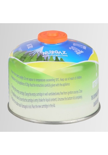 230 Gram Vidalı Kartuş Tüp Gaz Nurgaz Ng-202 Çok Renkli