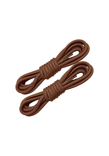 120 Cm Extra Sağlam Yuvarlak, Fitilli Bot Bağcığı,kahverengi