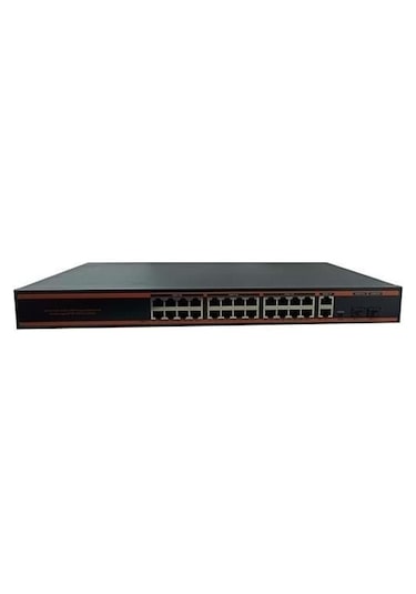 Nova ND1P2404LFGX 24 Port Poe+ 10/100 Mbps 2 Port 10/100/1000 Mbp Switch