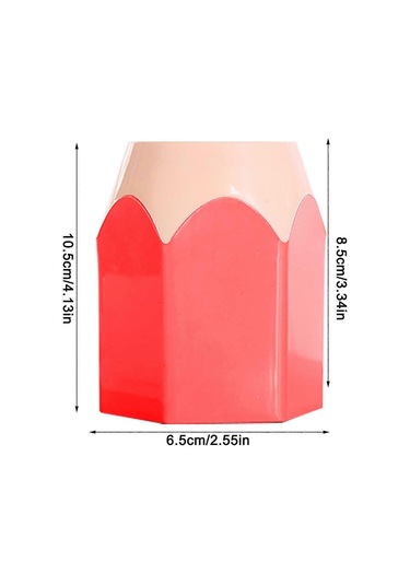 Ganzhoushop Kırmızı Kalem Tutucu Bardak, Masaüstü Kalem Saklama Rafı