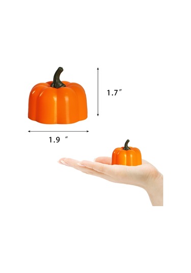 12 Parça Cadılar Bayramı Dekorasyon Aksesuarları Atmosfer Düzeni Led Elektronik Işıklar Simülasyonu Aydınlık Balkabağı Işıkları Çok Renkli