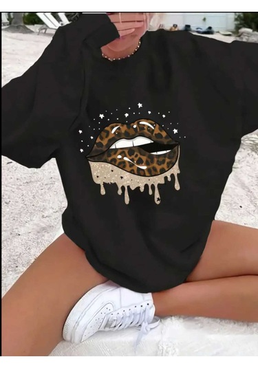 Unisex 2ip Şardonlu Bunny Baskılı Yeşil Oversize Sweatshirt Yeşilbunny