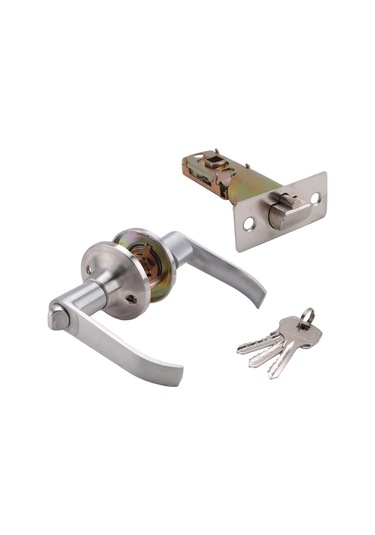 Aee3-kapı Kolu Kilit Giriş Sürgülü Ön Kapılar Giriş Anahtarlı Kilitler Ev Silver Diğer