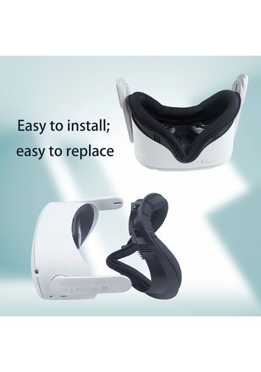 Oculus Quest 2 İçin Işık Engelleme Vr Yüz Arayüzü Yedek Yüz Pedi Anti-ter Göz Maskesi Kapağı Vr Gözlük Aksesuarları
