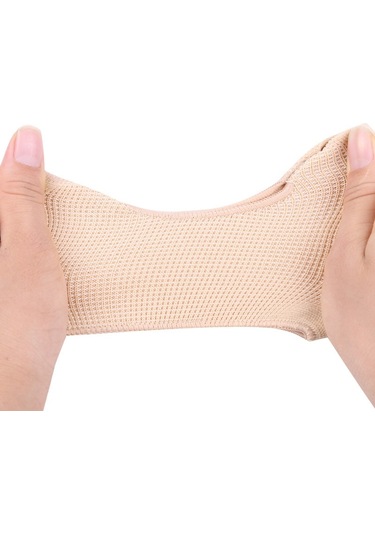 Sones 1 Çift Dişli U Şeklinde Ön Ayak Pedi Halluks Valgus Düzeltme Çorapları S Ten Rengi