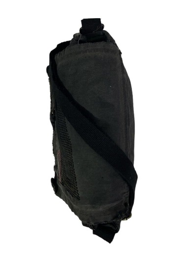 Vintage Küçük Salaş Unisex Günlük Çapraz Postacı Çantası S Boy 26x20cm Siyah