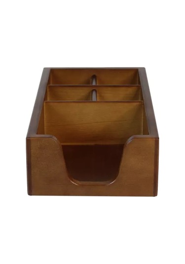 Masterskaa S Wood Masanın Üstüne Yerleştirilen Dekoratif Ahşap Peçetelik 233912668 Kahverengi