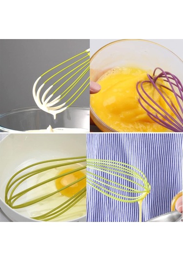 Adet 29 Cm Döner Çırpıcı, Plastik Mutfak Çırpıcısı, Düz Balon Çırpıcı, Kalın Telli Yumurta Çırpıcısı, Pişirme Karıştırma Çırpma Çırpma, Turuncu