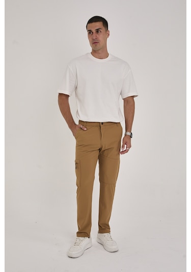 Camp529 Outdoor Tactical Su İticili Likralı Yazlık Erkek Taktik Pantolon Hardal