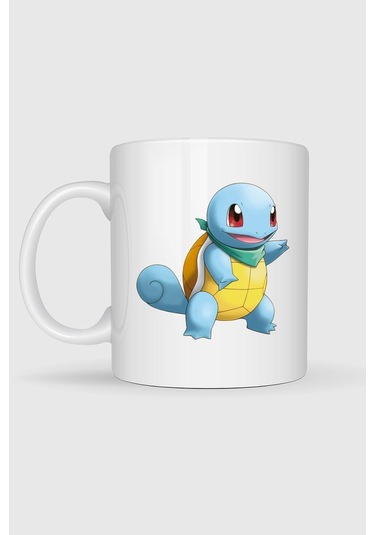 Squirtle Baskılı Kupa Bardak Beyaz