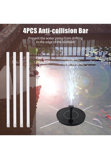 1.5w 6 Nozullu Filtre Çarpışma Güneş Çeşmesi Pompası