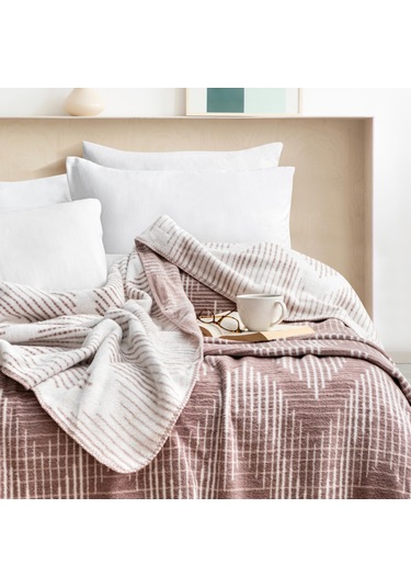 Schafer Home Bloom Çk Battaniye 200x220 Cm 1 Parça-lila Lila