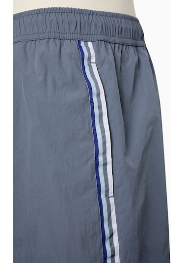 Penti Gri Stripe Detail Çizgili Erkek Şort Mayo