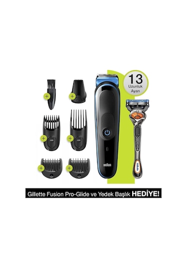 Braun Mgk5245 + Gillette Fusion5 Proglide 7'si 1 Arada Erkek Bakım Seti (teşhir)