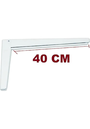 Yapıtaşı Yt400 Duvara Montajlı Katlanır Masa Ayağı 40cm Beyaz