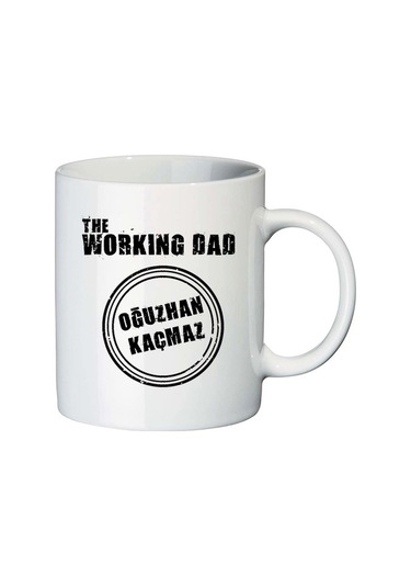 Kız Çocuk Babasına Hediye Isimli Working Dad Kupa Bardak