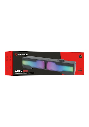 Rampage Arty X13 2.0 Bluetooth'lu Rms 3w 2 Rgb Işıklı Multimedia Usb 5v 45db Gaming Oyuncu Speaker