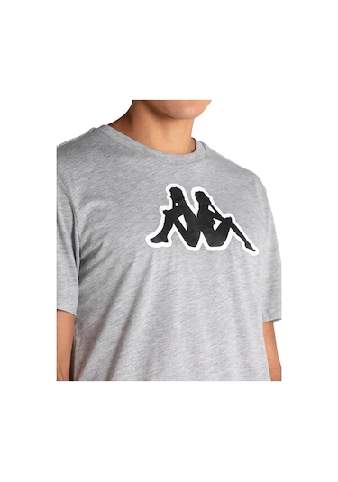 Kappa Logo Zobi Tk Gri Erkek Kısa Kol T-Shirt - 555984412 Gri